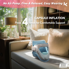 LK ADV Cervical Neck Traction Device – Adjustable Ergonomic Neck Stretcher & Brace with Airbag Support for Pain Relief & Spine Alignment