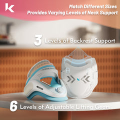 LK ADV Cervical Neck Traction Device – Adjustable Ergonomic Neck Stretcher & Brace with Airbag Support for Pain Relief & Spine Alignment
