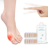 Almohadillas para juanetes TENICORE. Alivio de juanetes. Almohadillas tipo ampolla para mujeres y hombres. Vendajes hidrocoloides. Almohadillas protectoras para callos de dedos y pies. Cojines de suela y talón. Impermeable. Delgado. 10 Uds.